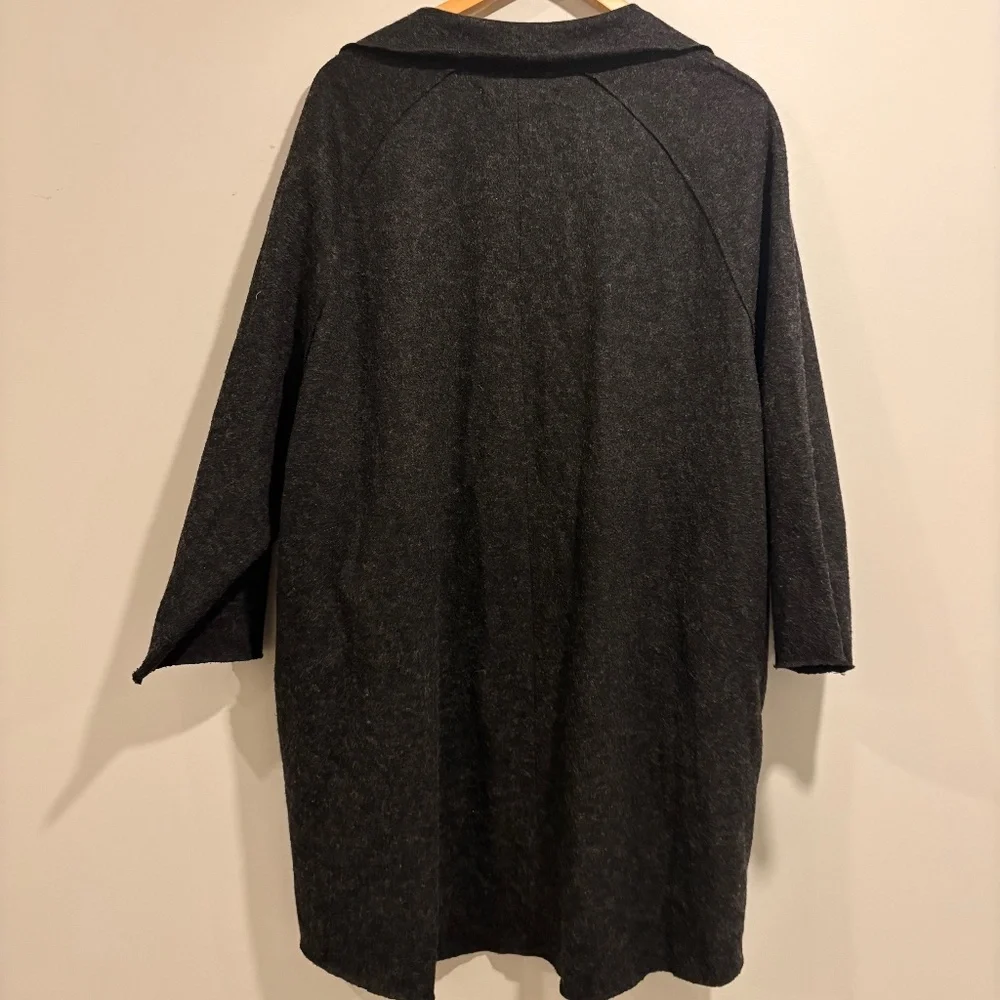 MANGO wool blend coat cardigan S - Picture 2 of 4